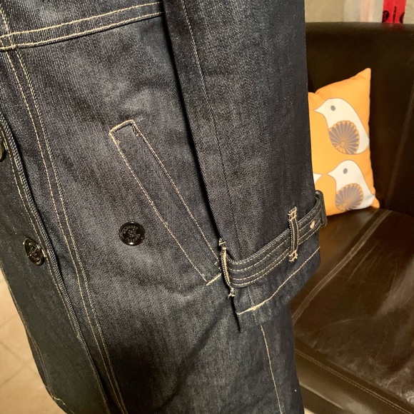 Beautiful denim trench coat. Size M. Excellent condition. - Picture 7 of 9